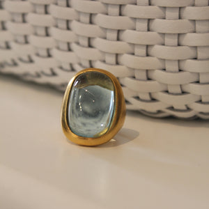 Bague Candy Ovale en Verre de Murano