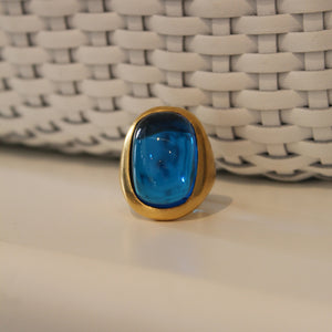 Bague Candy Ovale en Verre de Murano