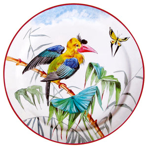 Coffret 6 Assiettes Tôle Oiseaux