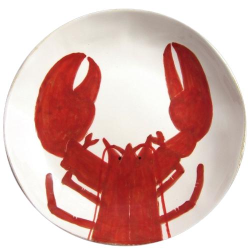 Plat Creux Faïence Homard