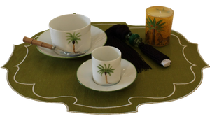 Tasse & Sous-Tasse Café Palmier